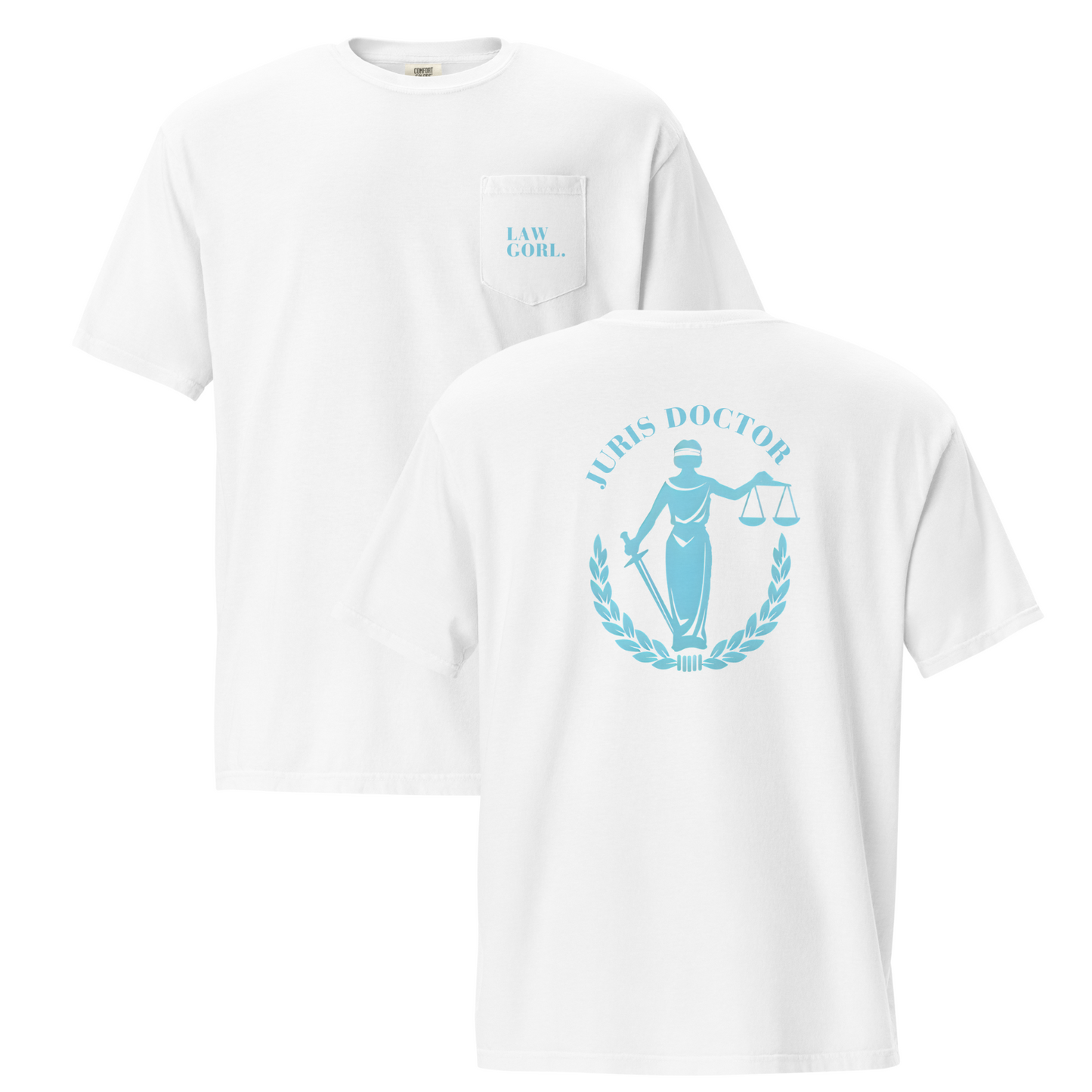 Law Gorl pocket t-shirt