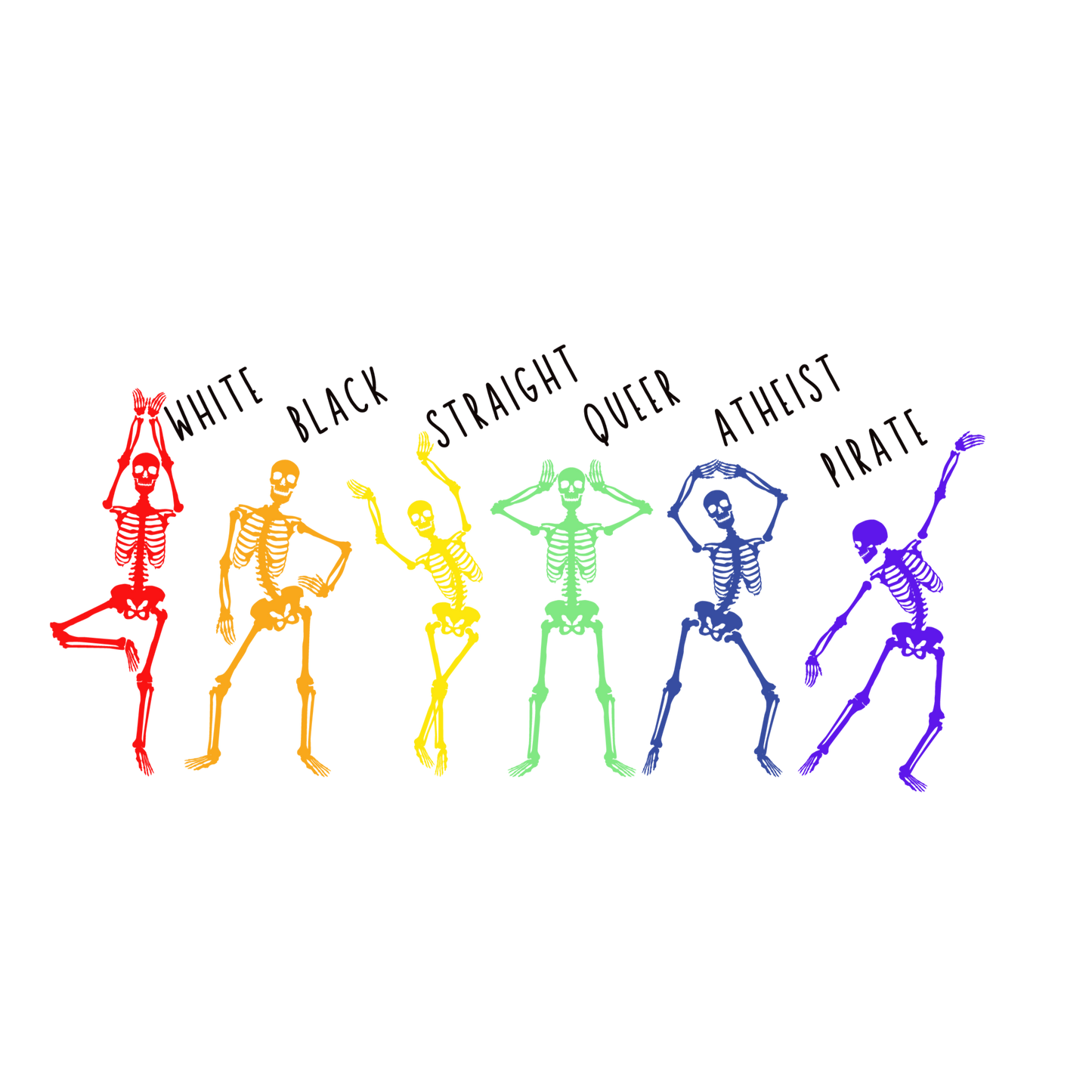 Skeleton Spectrum Sticker