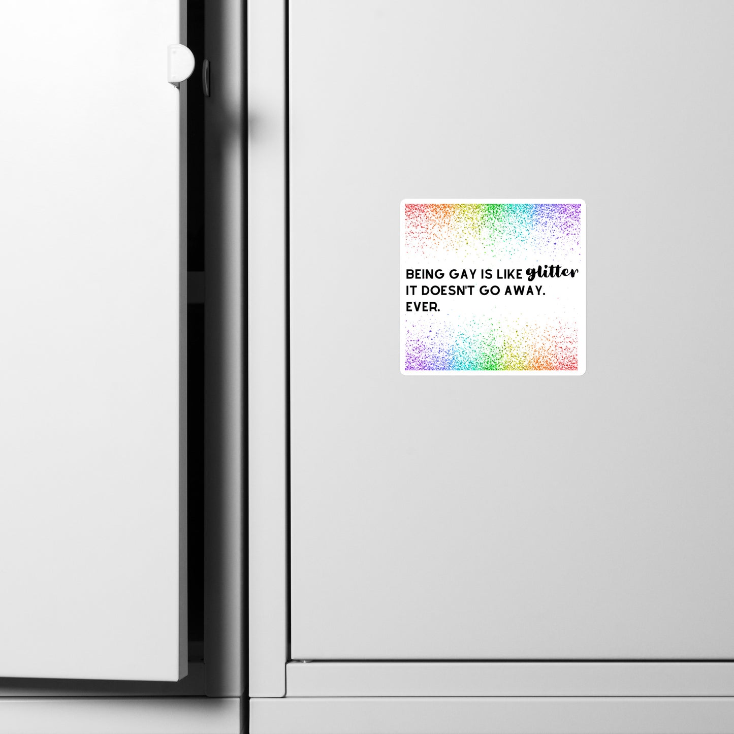 Being Gay is Like Glitter Magnet