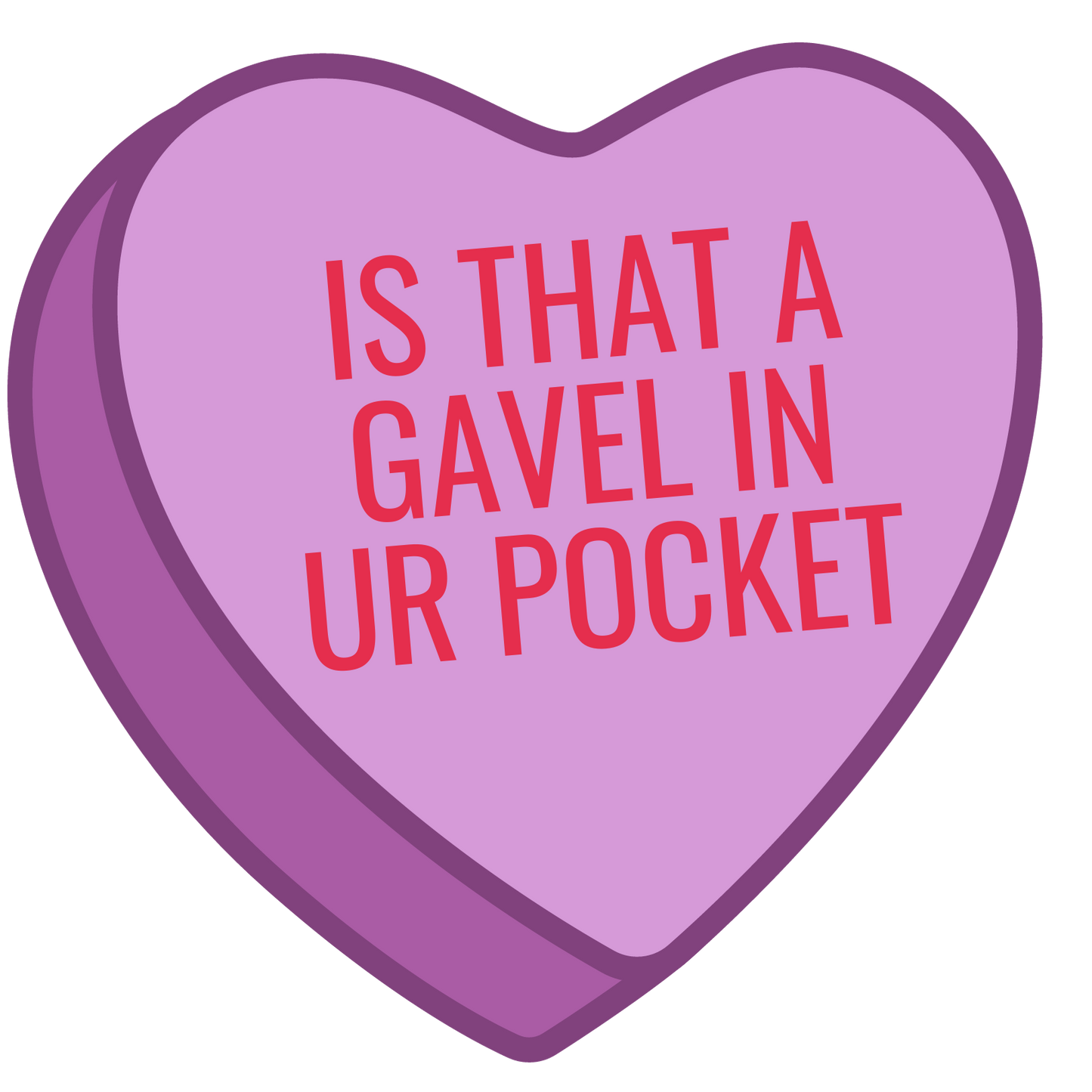 Legal Candy Heart Valentines Sticker sheet