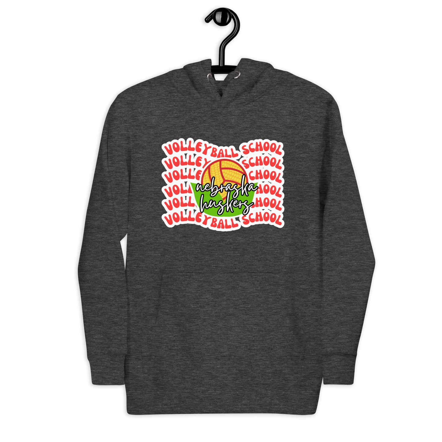 Husker Volleyball School Unisex Hoodie