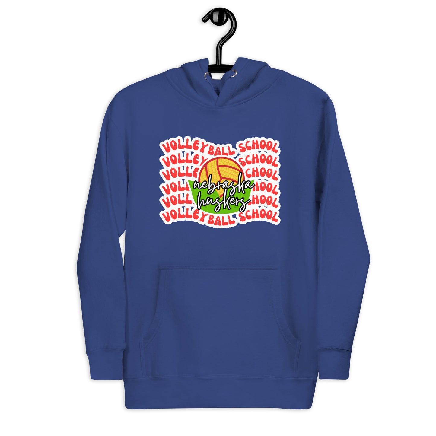 Husker Volleyball School Unisex Hoodie