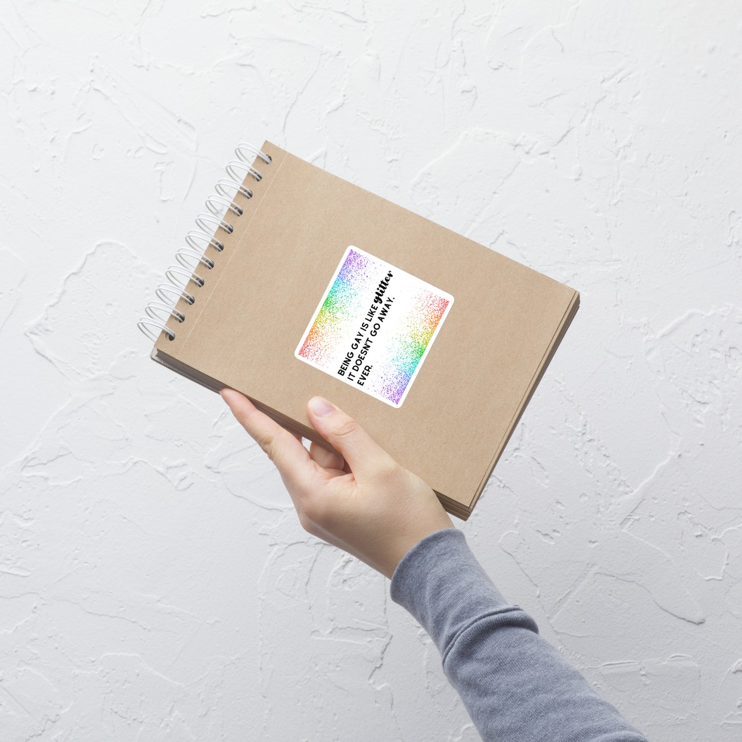 Being Gay is Like Glitter Sticker