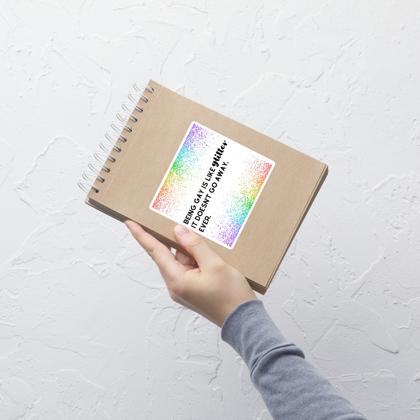 Being Gay is Like Glitter Sticker