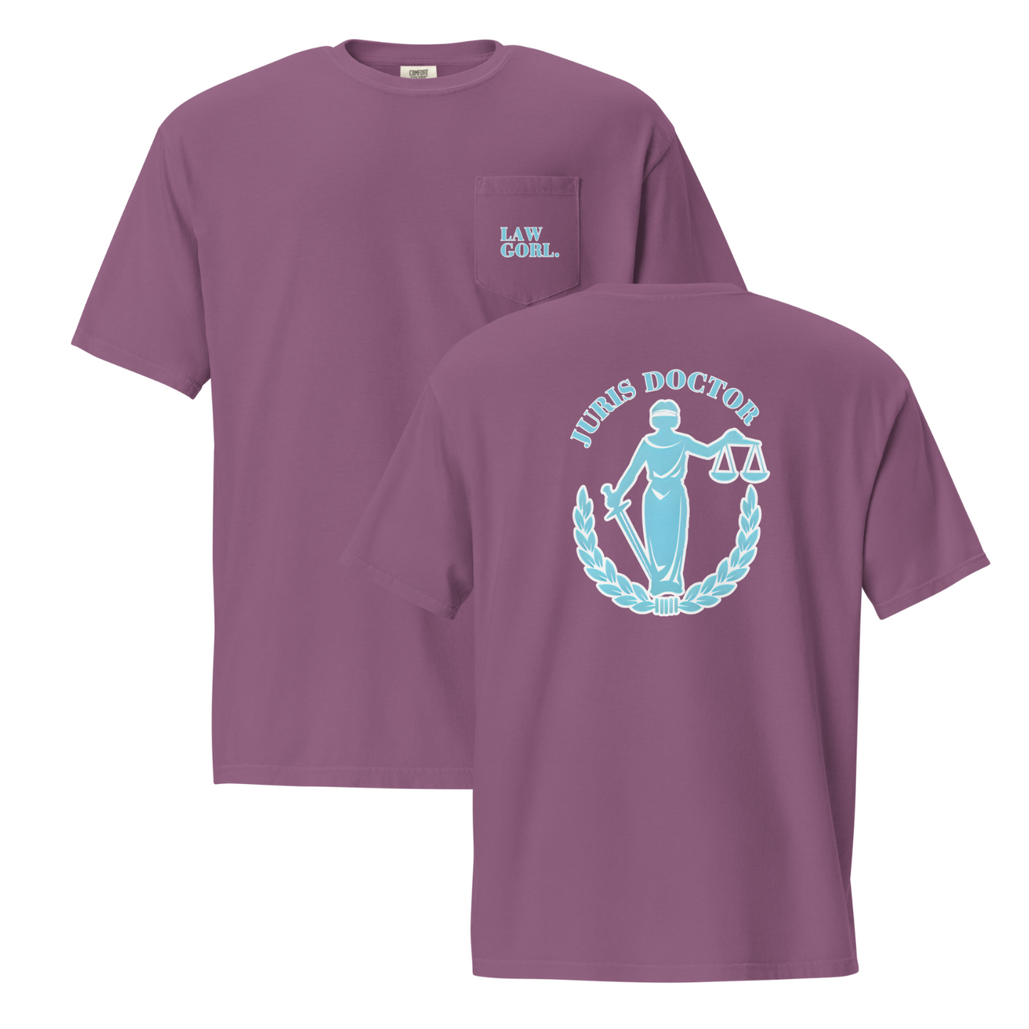 Law Gorl pocket t-shirt