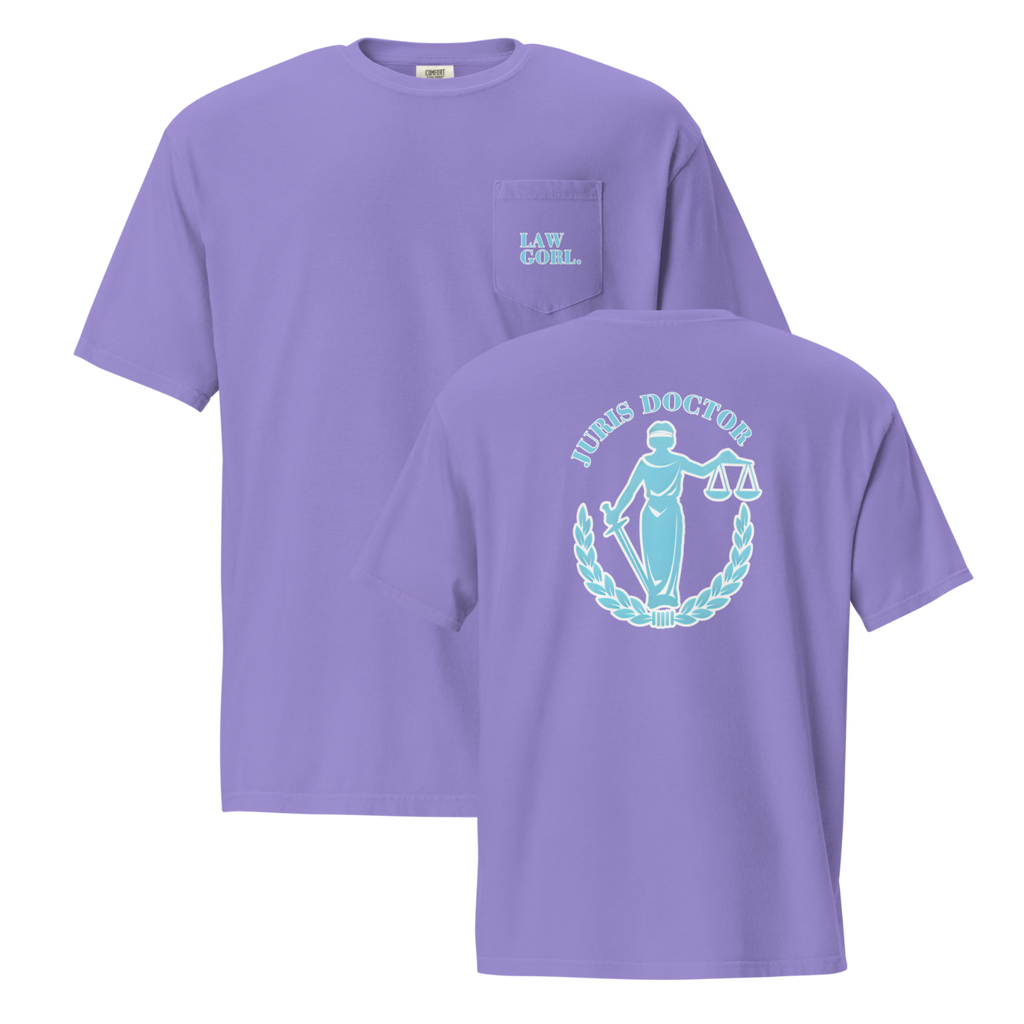 Law Gorl pocket t-shirt