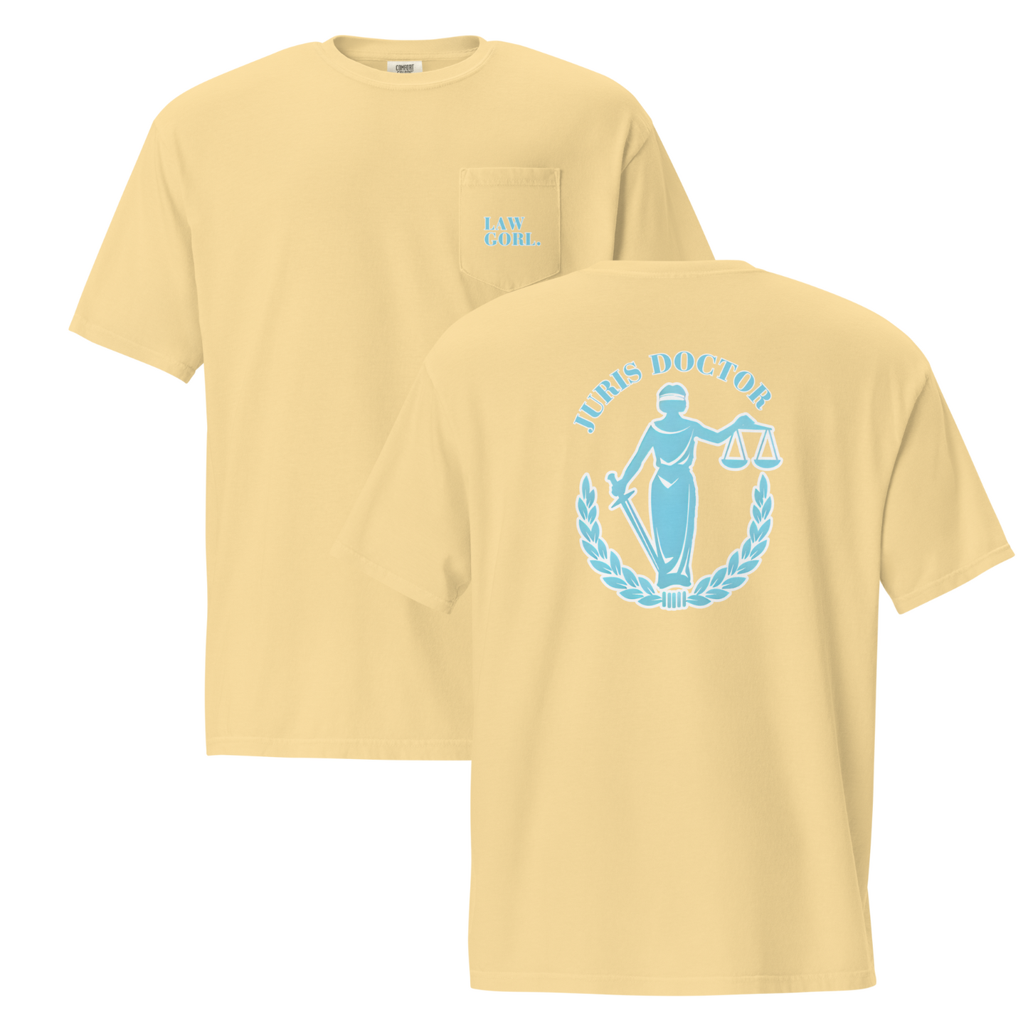 Law Gorl pocket t-shirt