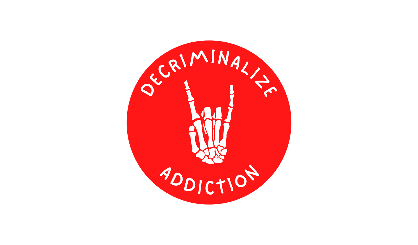 Decriminalize Addiction Sticker