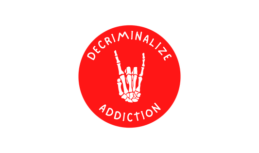 Decriminalize Addiction Sticker