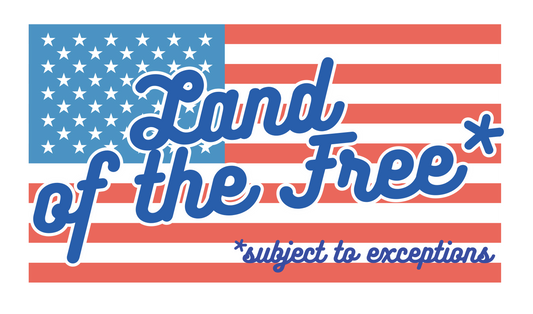 Land of the Free* Sticker