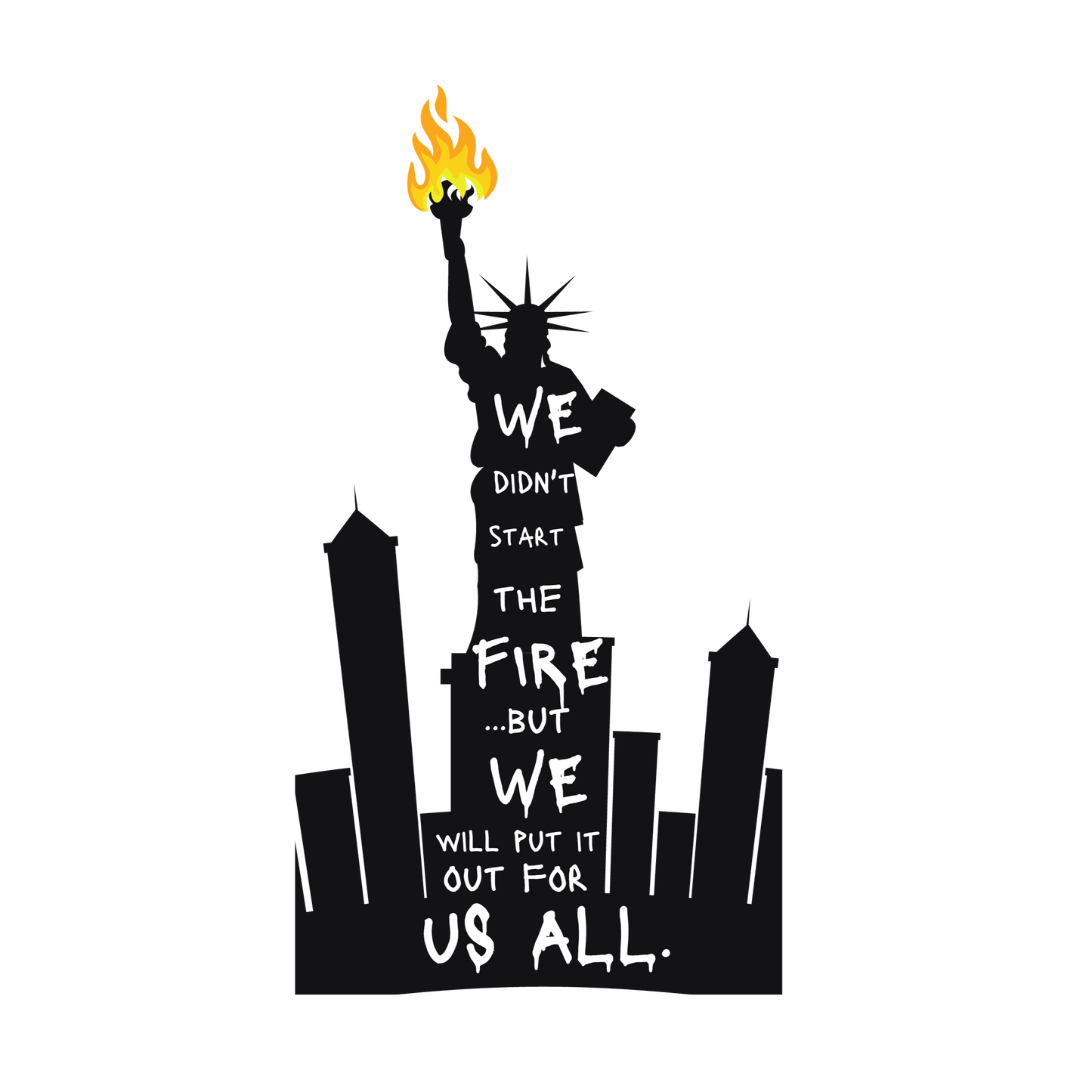 We Didn't Start the Fire Sticker