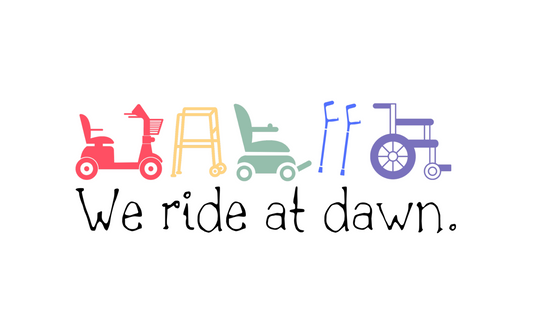 We Ride At Dawn Car Decal