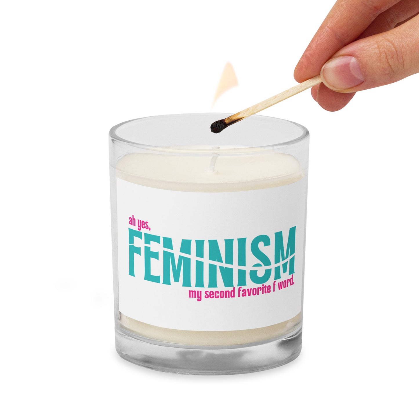 The F Word soy wax candle