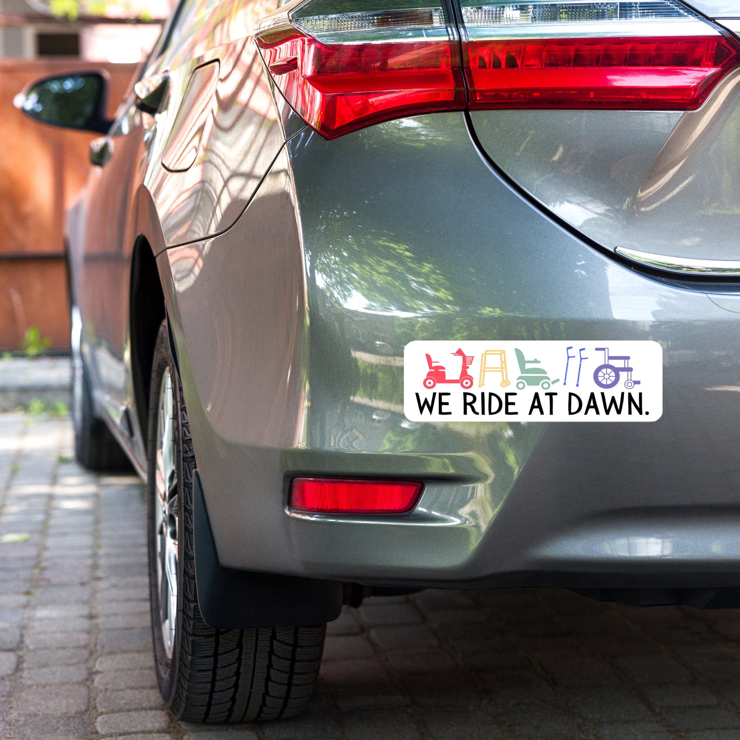 We Ride At Dawn Car Decal