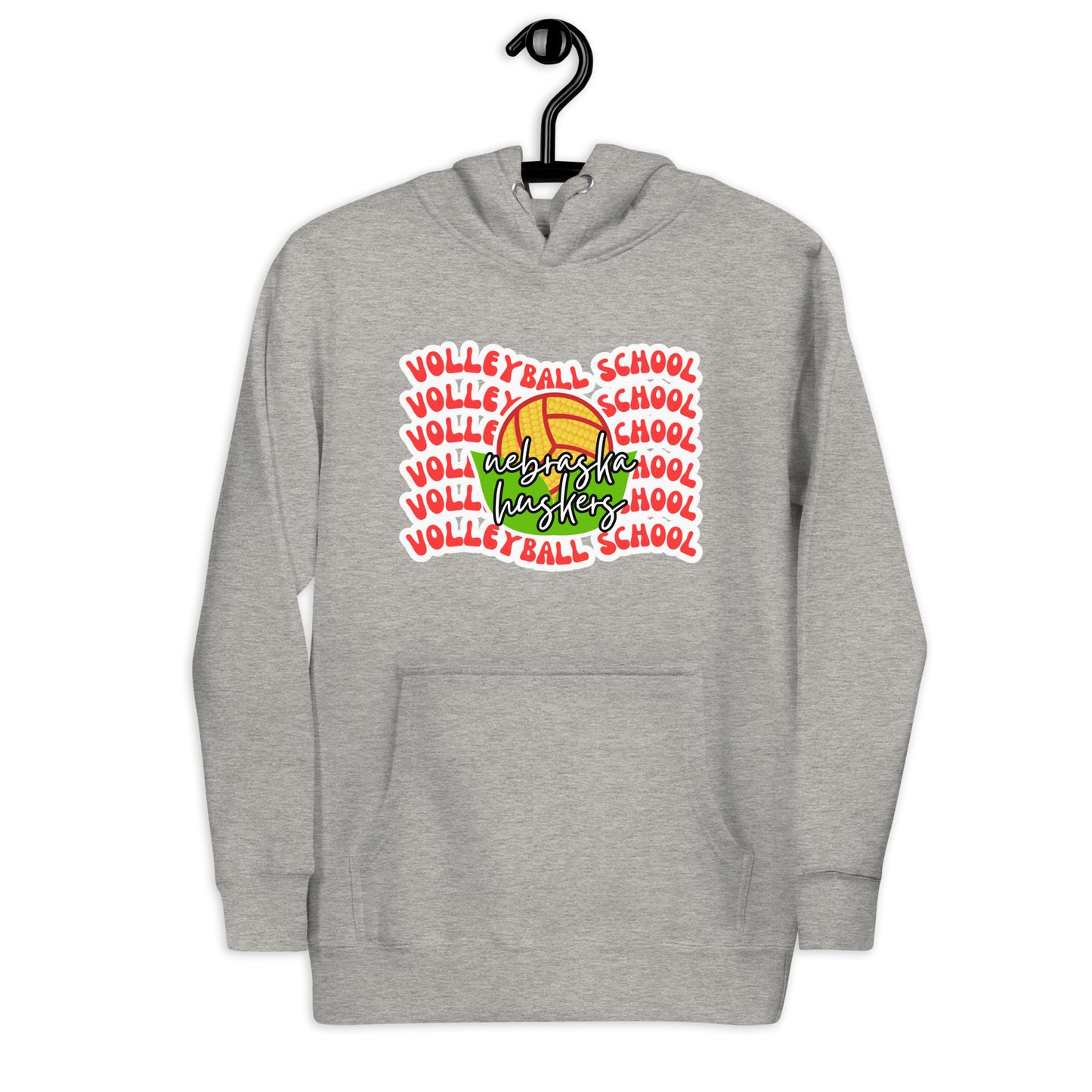 Husker Volleyball School  Unisex Hoodie