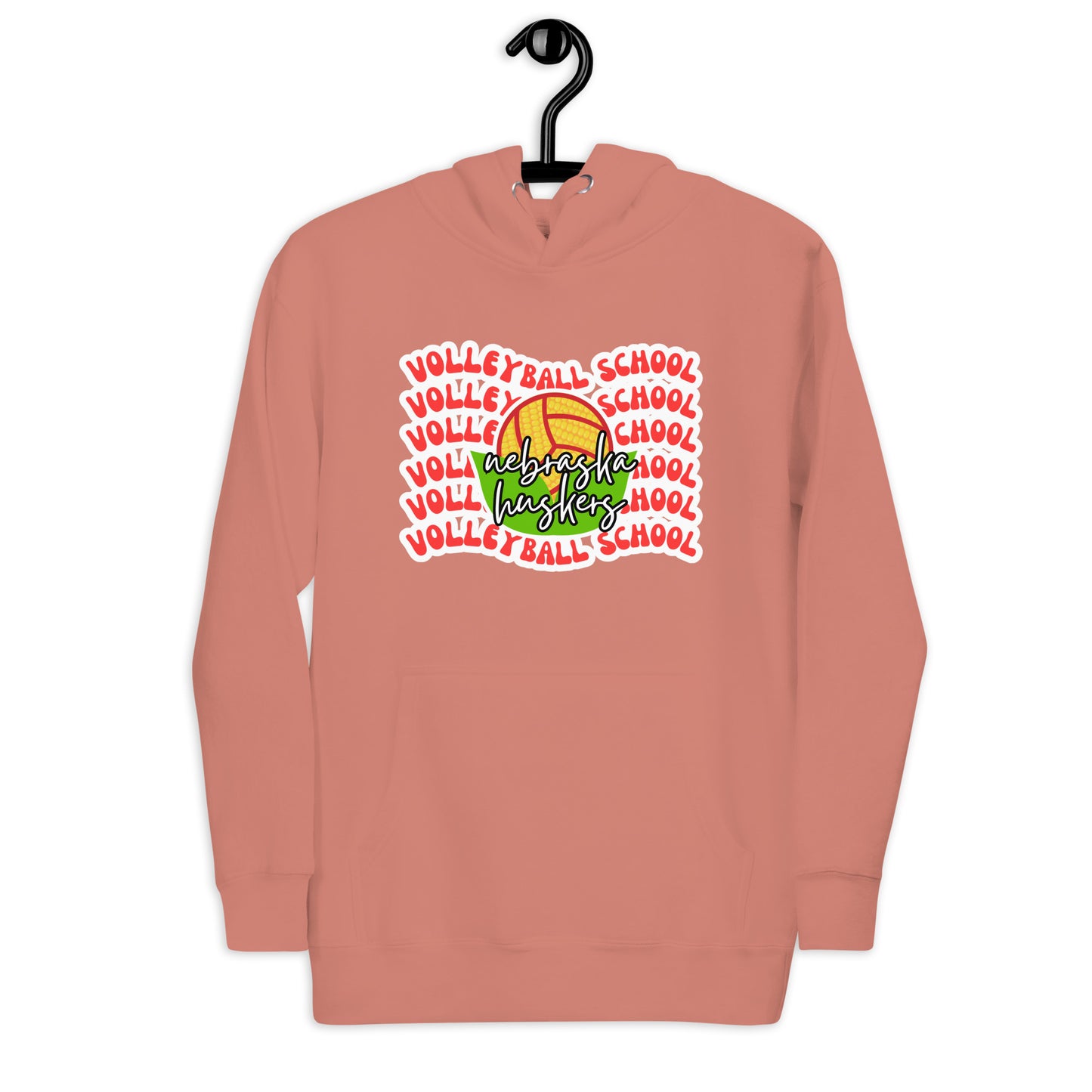 Husker Volleyball School  Unisex Hoodie