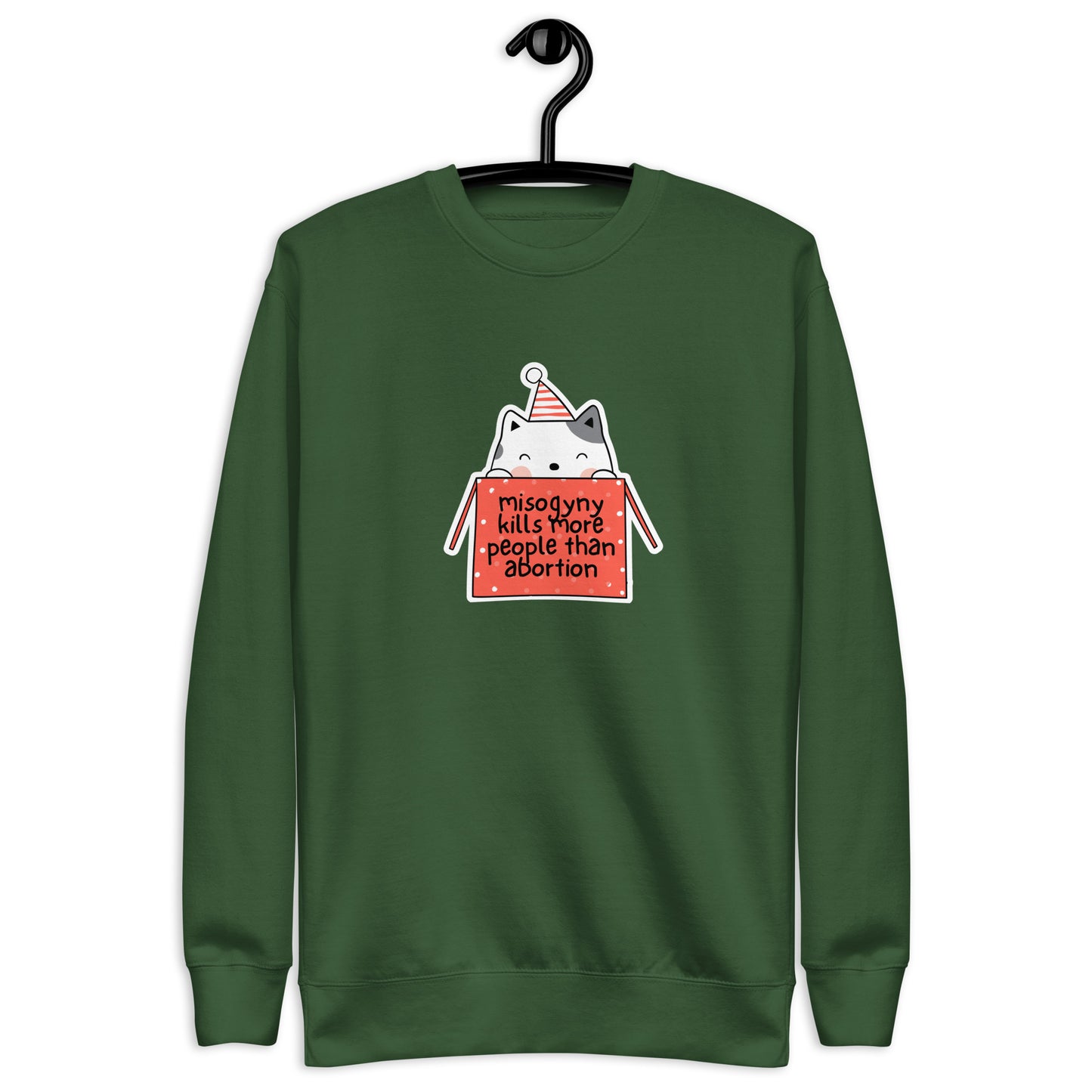 Misogyny Kills More People than Abortion Premium Holiday Sweatshirt