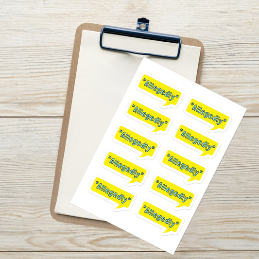 Allegedly Sticker sheet (10)